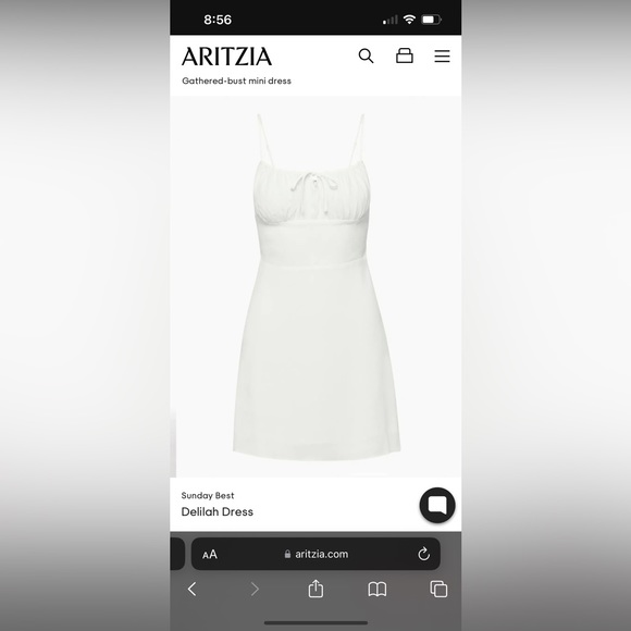 Aritizia white dress - size small - Picture 4 of 8